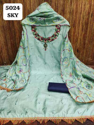 D.NO. 5024 COLOUR'S BY RAHUL NX SILK SALWAR KAMEEZ WHOLESALER IN INDIA 